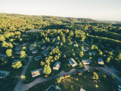 La résidence vue du ciel