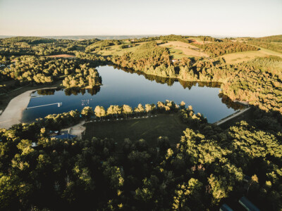 La résidence vue du ciel